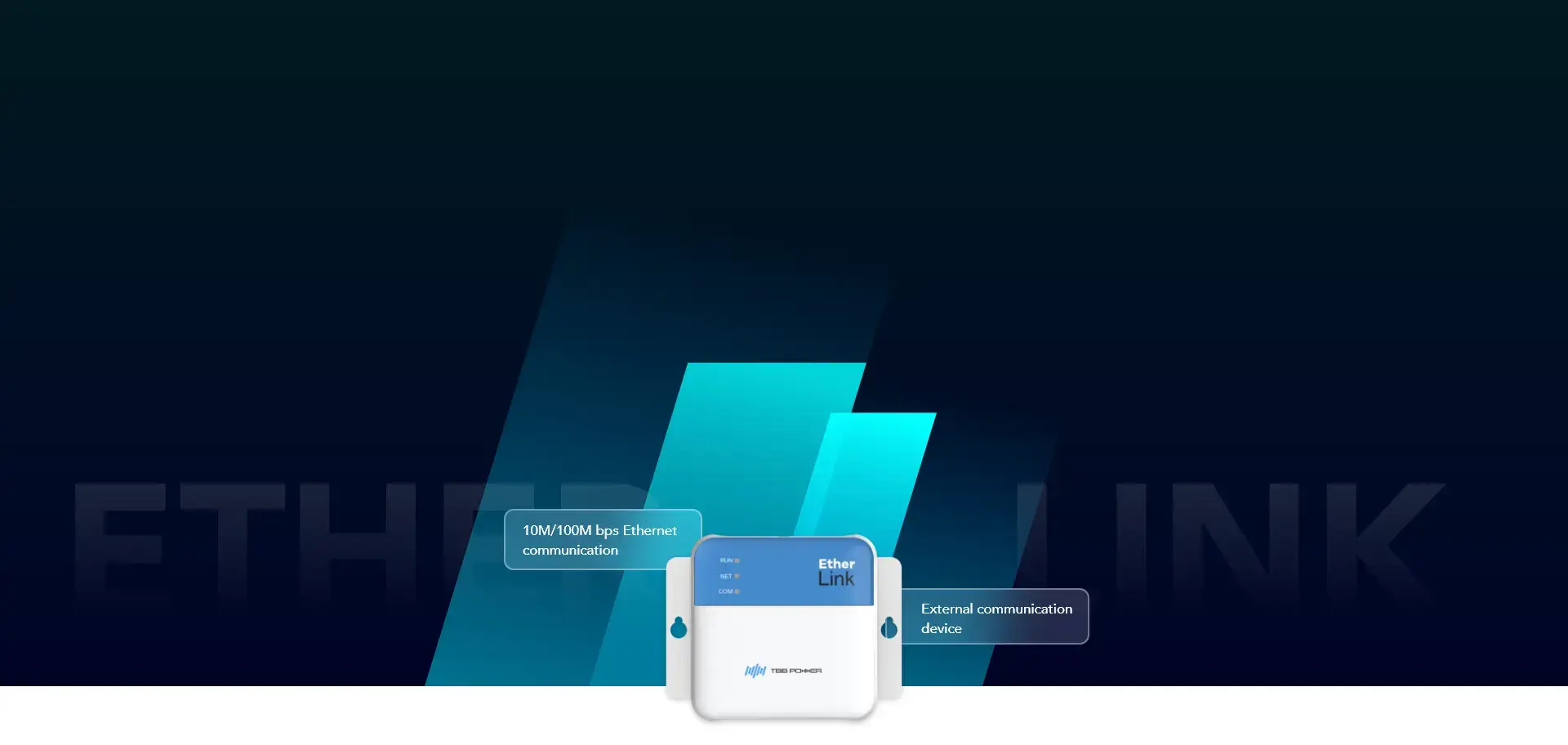 Ether-link data transmission for solar energy systems product features